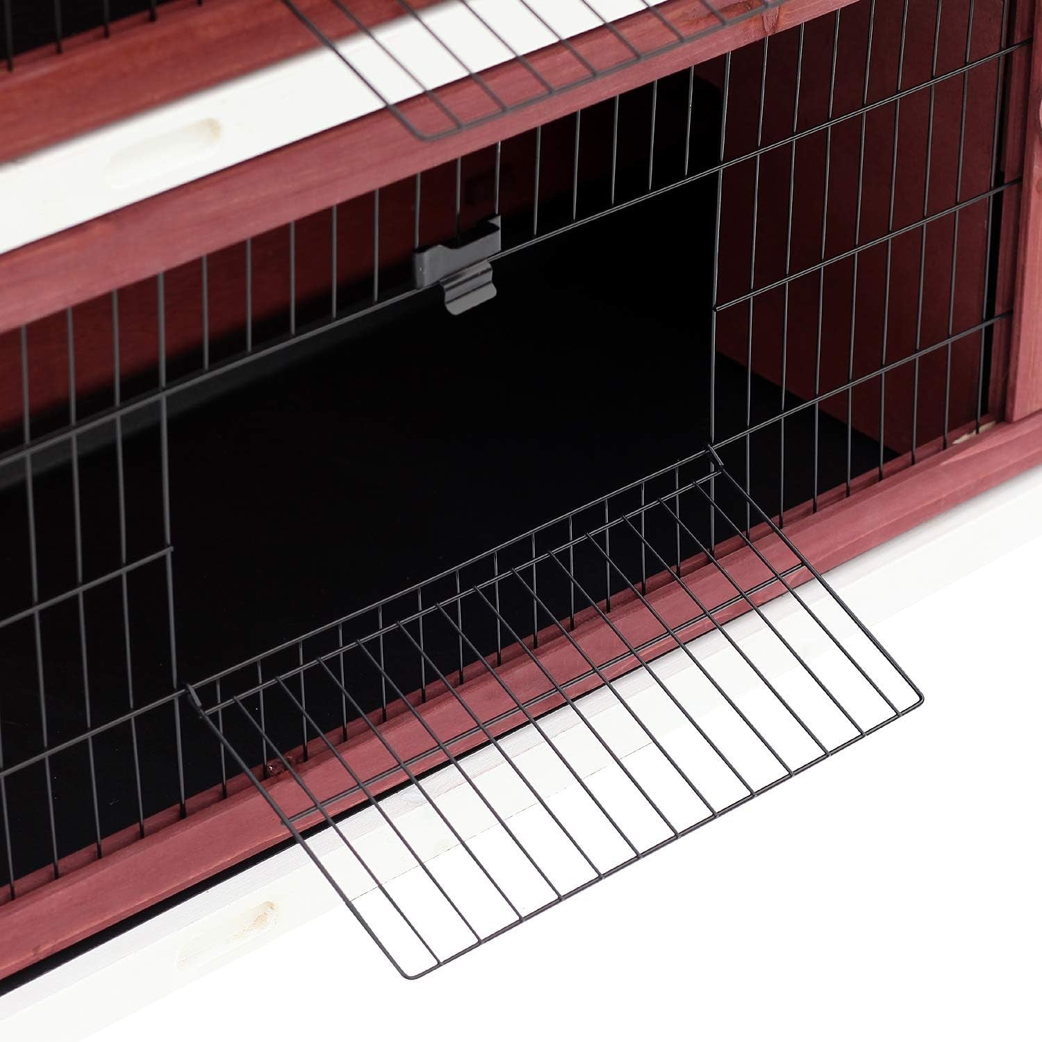 Large Two Tier Wooden Rabbit Hutch Indoor Outdoor Double Floor Pet Cage