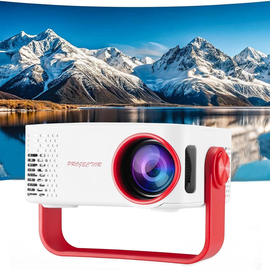 WiFi Mini Projector 1080P 4K Supported 180° Portable Home Theater