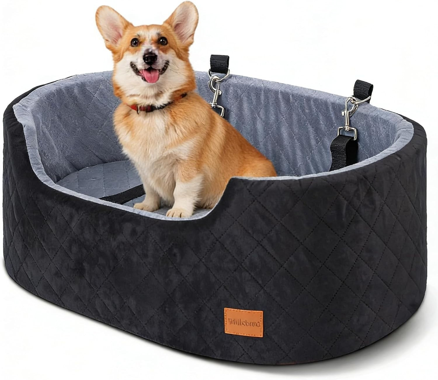 Medium Dog Car Booster Seat Travel Bed Washable Non Slip 50lbs