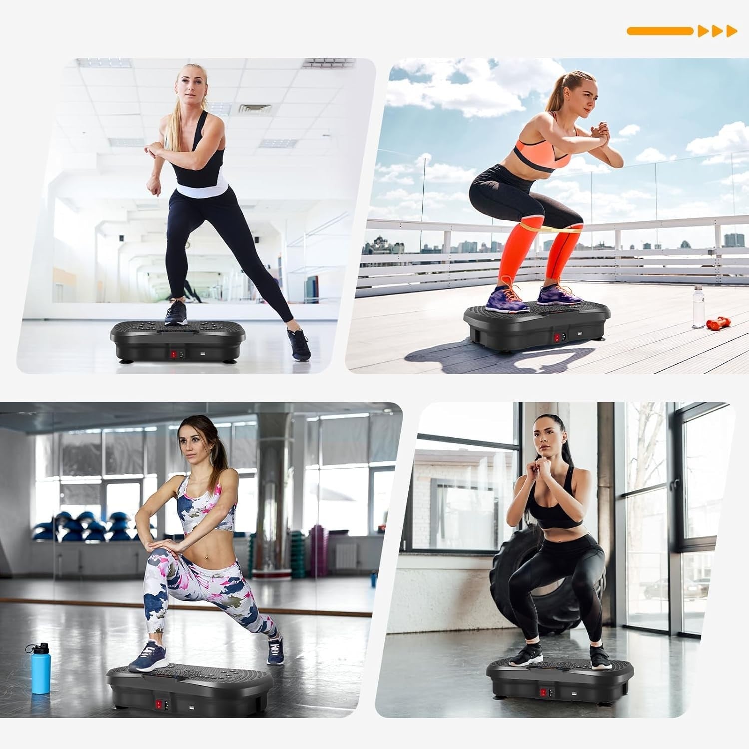 Ultra Slim Vibration Fitness Platform 99 Speeds Bluetooth Home