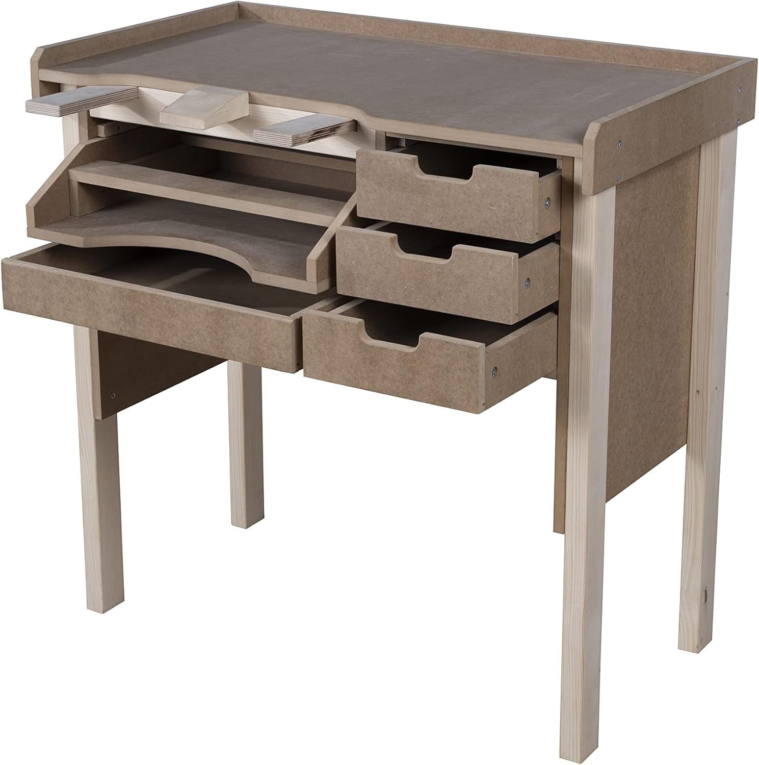Jewellers Workbench – Opifex Craftsman Station with 18mm MDF Surface