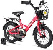 Kids Bike 12 14 16 Inch Bicycle with Stabilisers Basket Rear Rack Steel