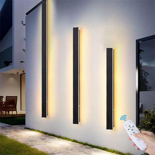 120cm 66W Dimmable LED Wall Light w/ Remote – IP65 Outdoor Sconce