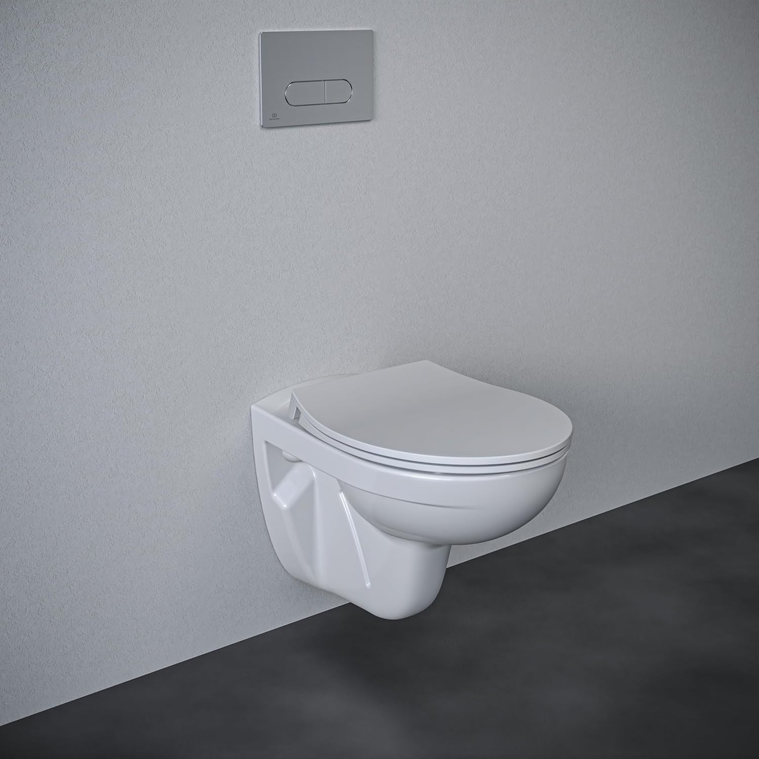 Tirso Oval Soft Close Toilet Seat White Quick Release Easy Clean 365x425mm