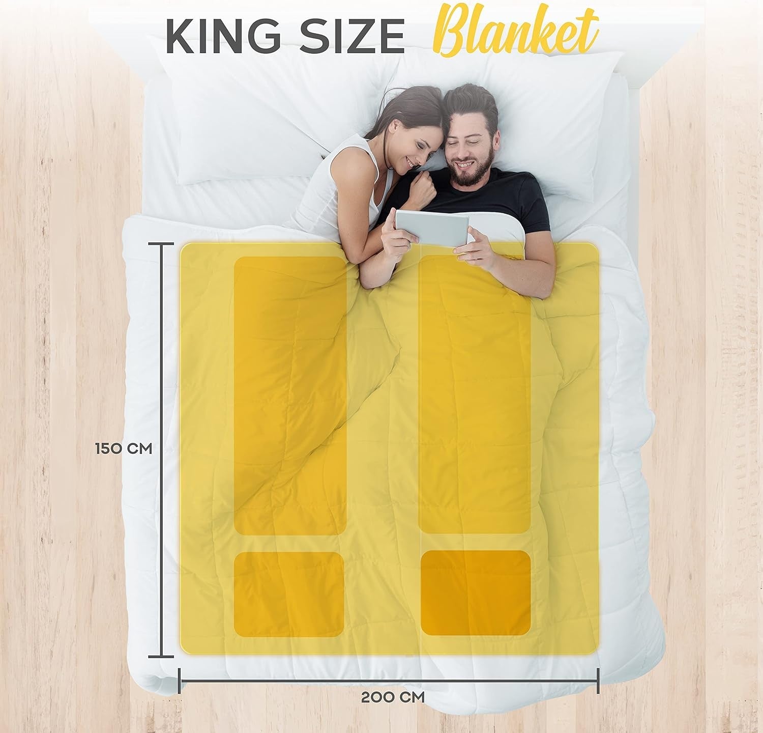 King Electric Heated Underblanket 150x200cm Dual Control 9 Heat Washable