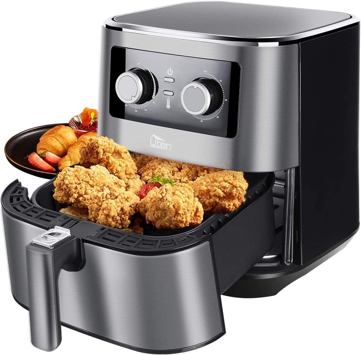 Air Fryer 5.5L 1700W Large Capacity Oil-Free Healthy Cooking Bake Grill Roast