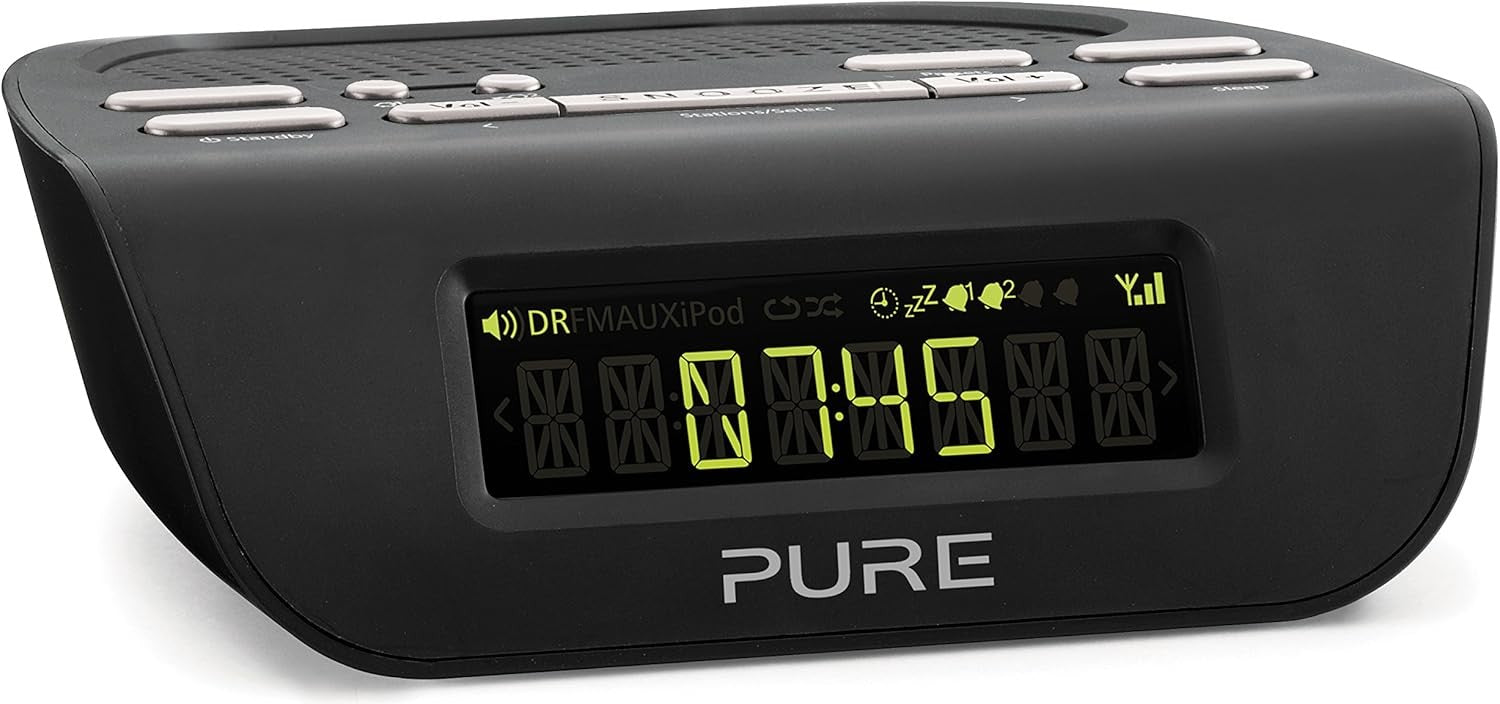 DAB Digital Radio Alarm Clock Dual Alarm Auto Dim Display Sleep Timer