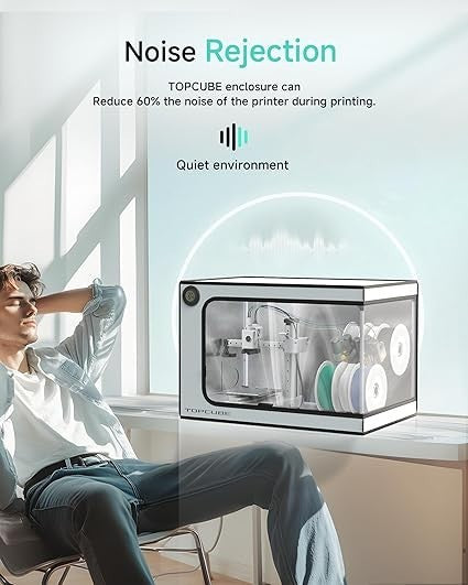 3D Printer Enclosure Clear Window LED Fireproof Noise Control