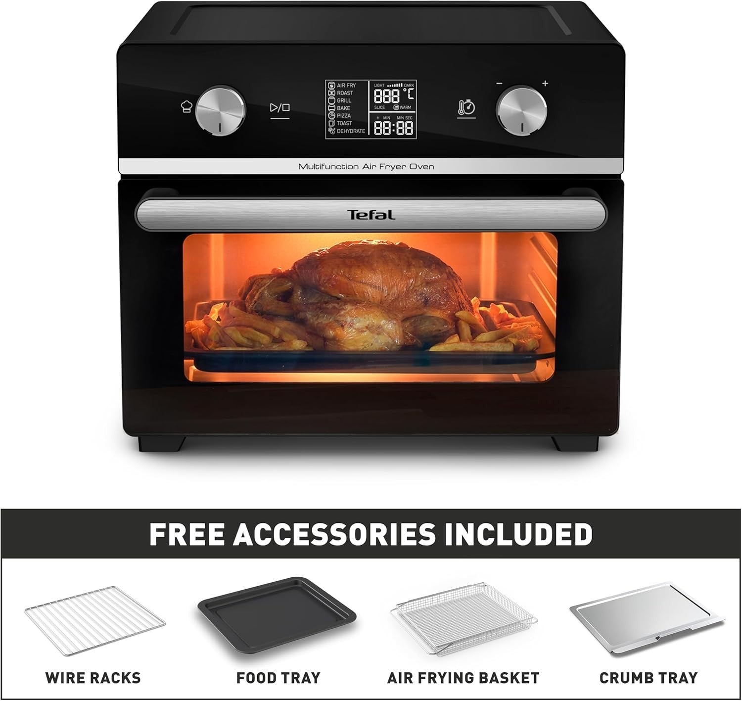 20L Air Fryer Oven 10-in-1 | Extra Crisp | Multi-Level Cooking | Fast & Healthy