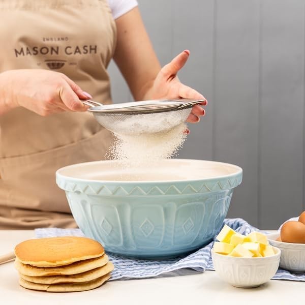 4L Earthenware Mixing Bowl 29cm Lightweight Baking Bowl With Lid