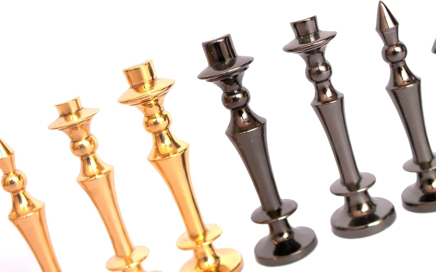 15" Green Marble Chess Set | Handcrafted Stone Board & Brass Pieces | Luxury Gif