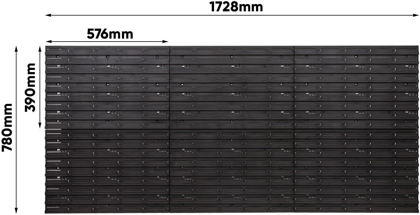 Extra Large Garage Tool Pegboard Wall Organizer Storage Rack