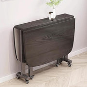 Extendable Drop Leaf Dining Table with Wheels – Space-Saving Kitchen Table
