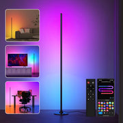 Smart RGB Corner Floor Lamp Alexa App Music Sync Dimmable LED Light
