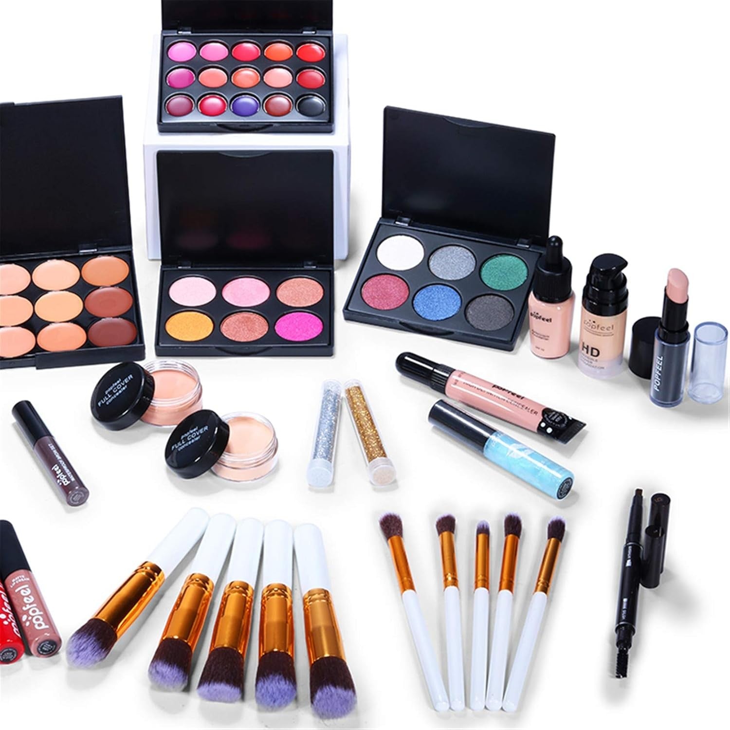 All In One Makeup Gift Set Full Kit Eyeshadow Foundation Lipstick
