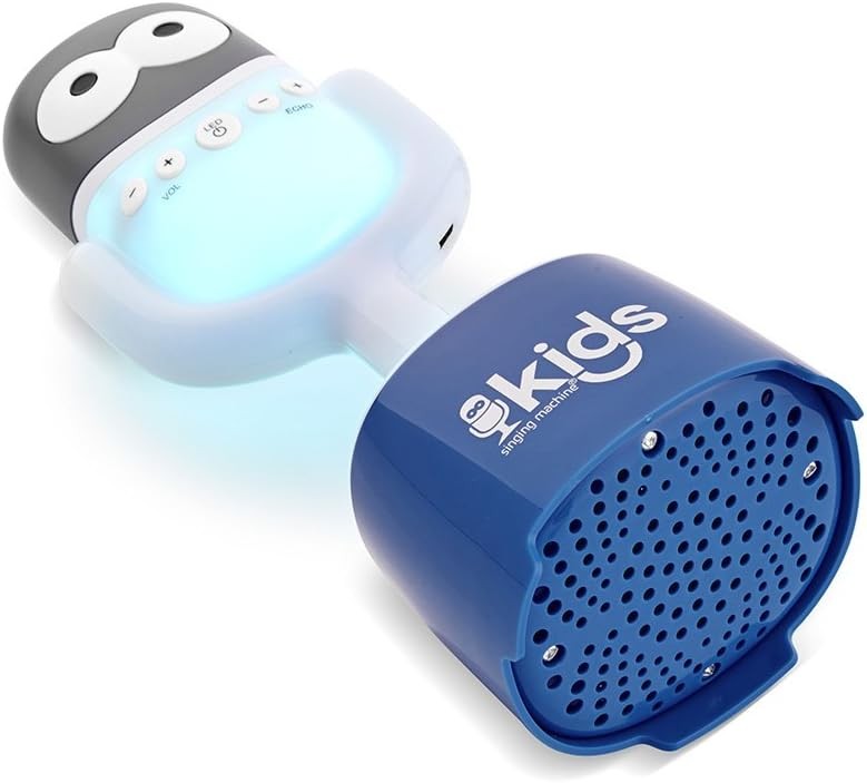 Blue Kids Bluetooth Karaoke Microphone with Speaker Portable
