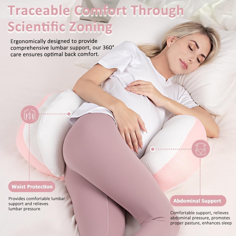 Portable Pregnancy Pillow Belly Support Adjustable Maternity Sleep Cushion