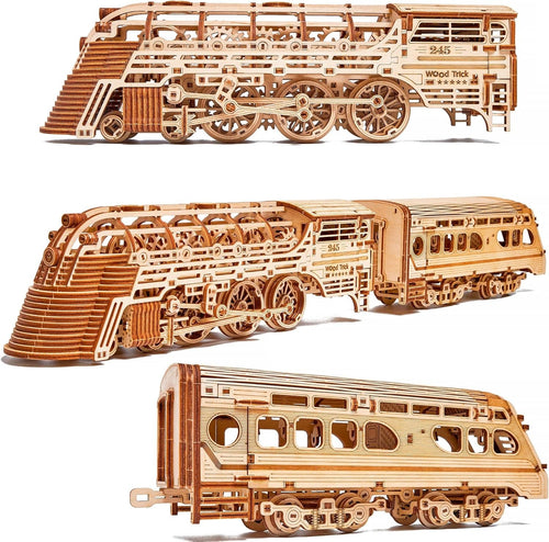 3D Wooden Wine Barrel Truck Puzzle Kit – DIY Mechanical Model, 278 PCS