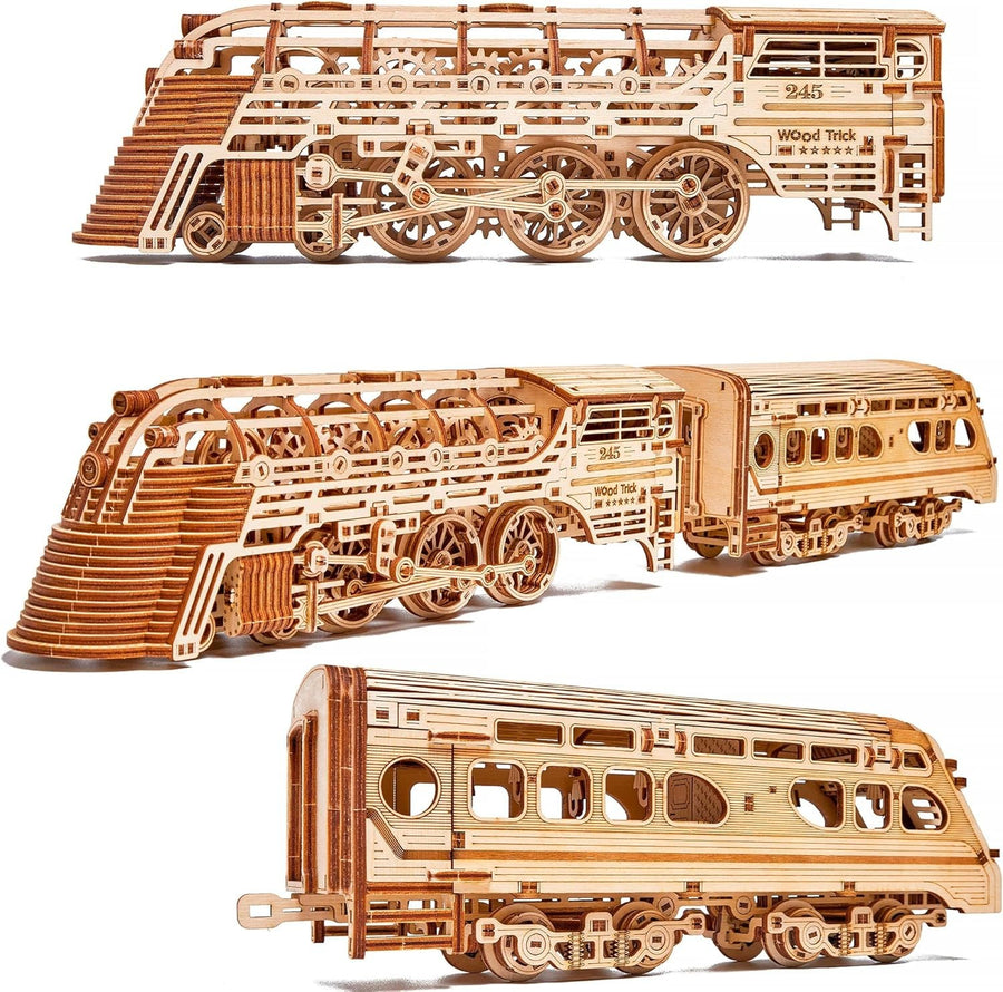 3D Wooden Wine Barrel Truck Puzzle Kit – DIY Mechanical Model, 278 PCS