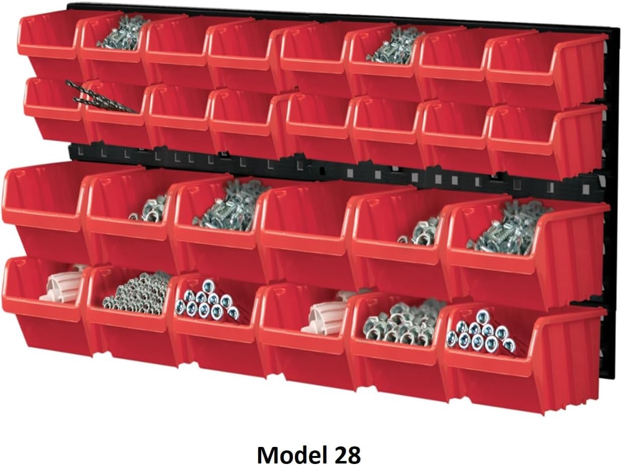 Wall Mounted Tool Storage Bins Peg Board Garage Organizer Rack