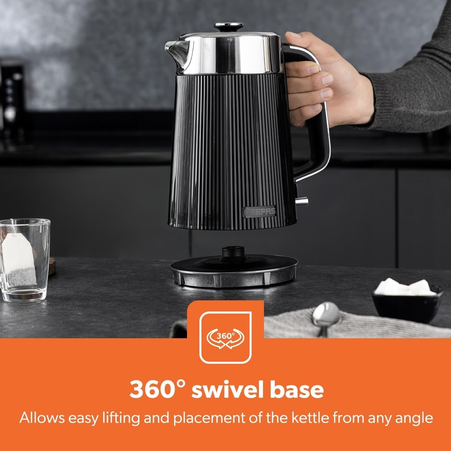 3pc Coffee Maker Kettle Toaster Set | 1.5L Programmable Brew | 1.7L Fast Boil
