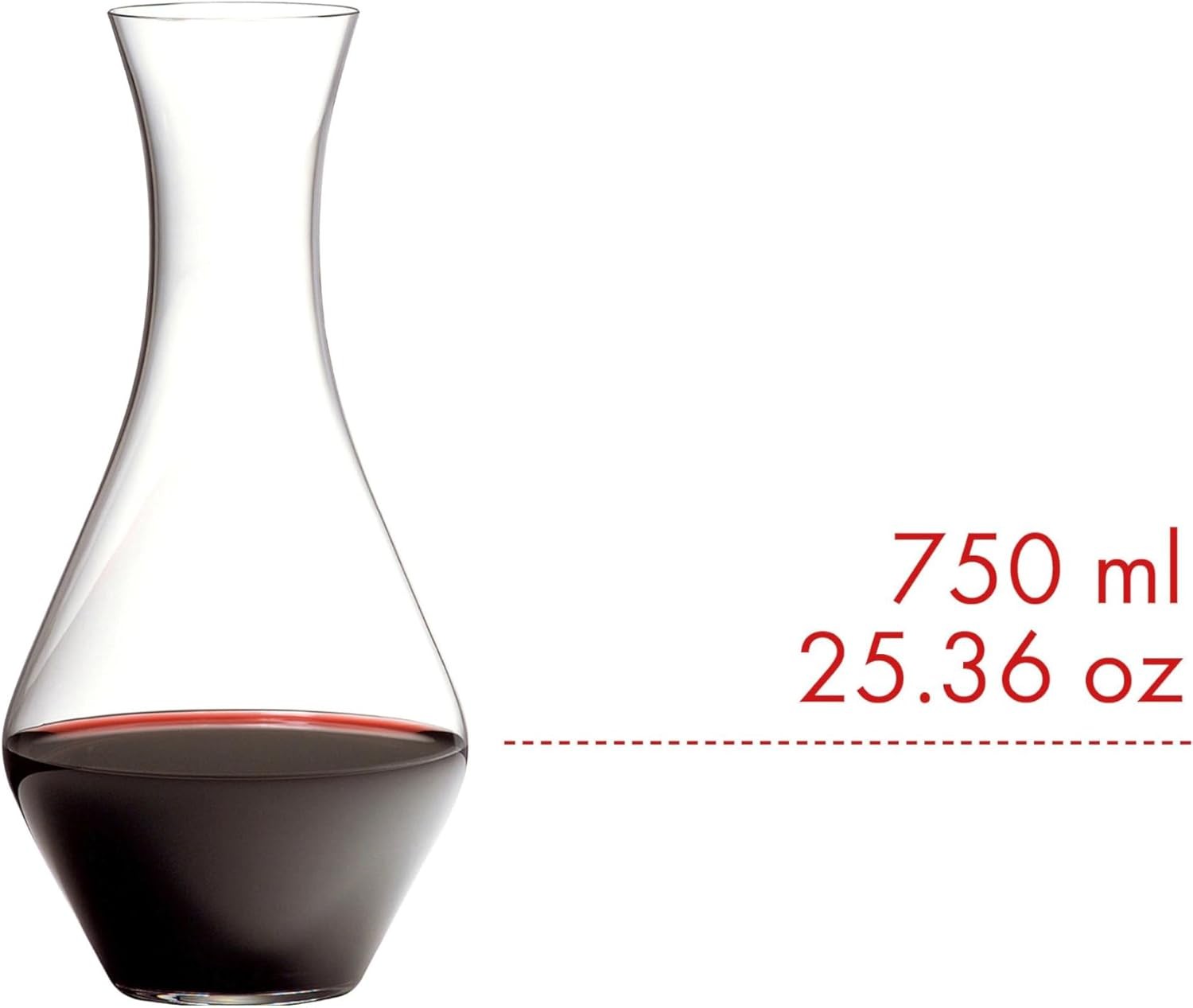 Large 1.9L Wine Decanter Clear Glass Magnum Aerator Elegant Home Bar Gift