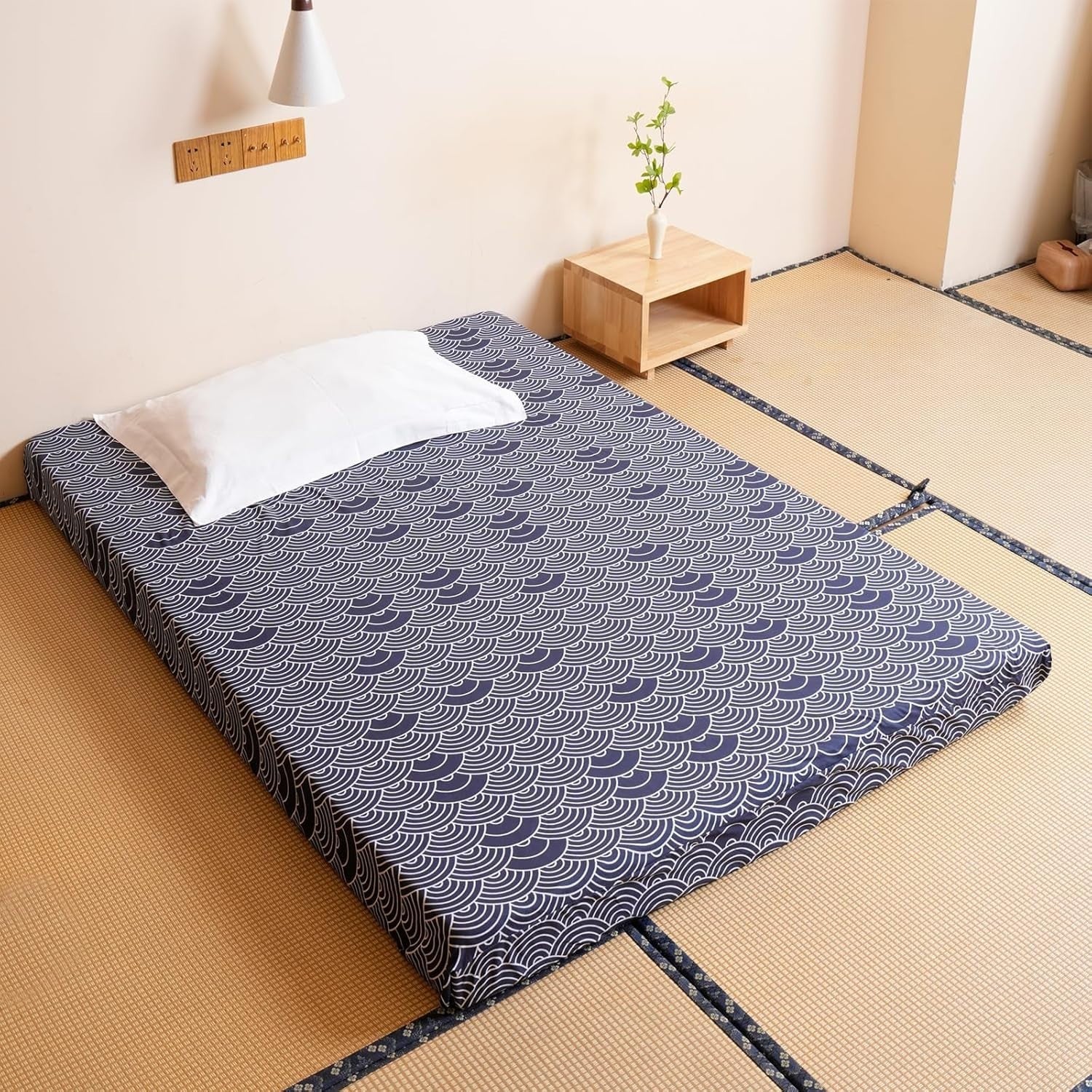 10cm Thick Foldable Futon Mattress Double Bed Floor Sofa Guest Use