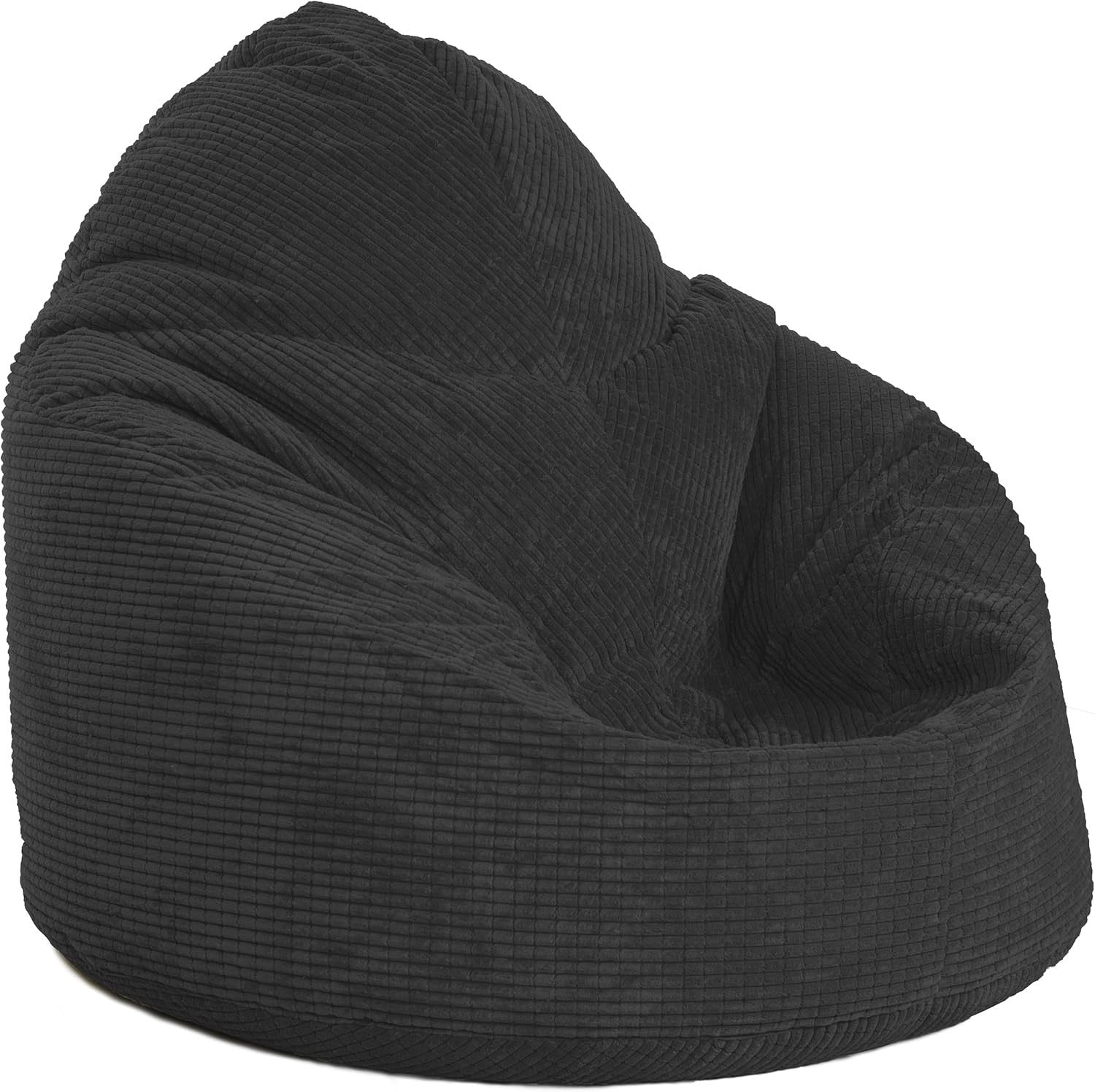 Corduroy Beanbag Chair Kids & Adults | Soft, Portable Lounger, Lightweight