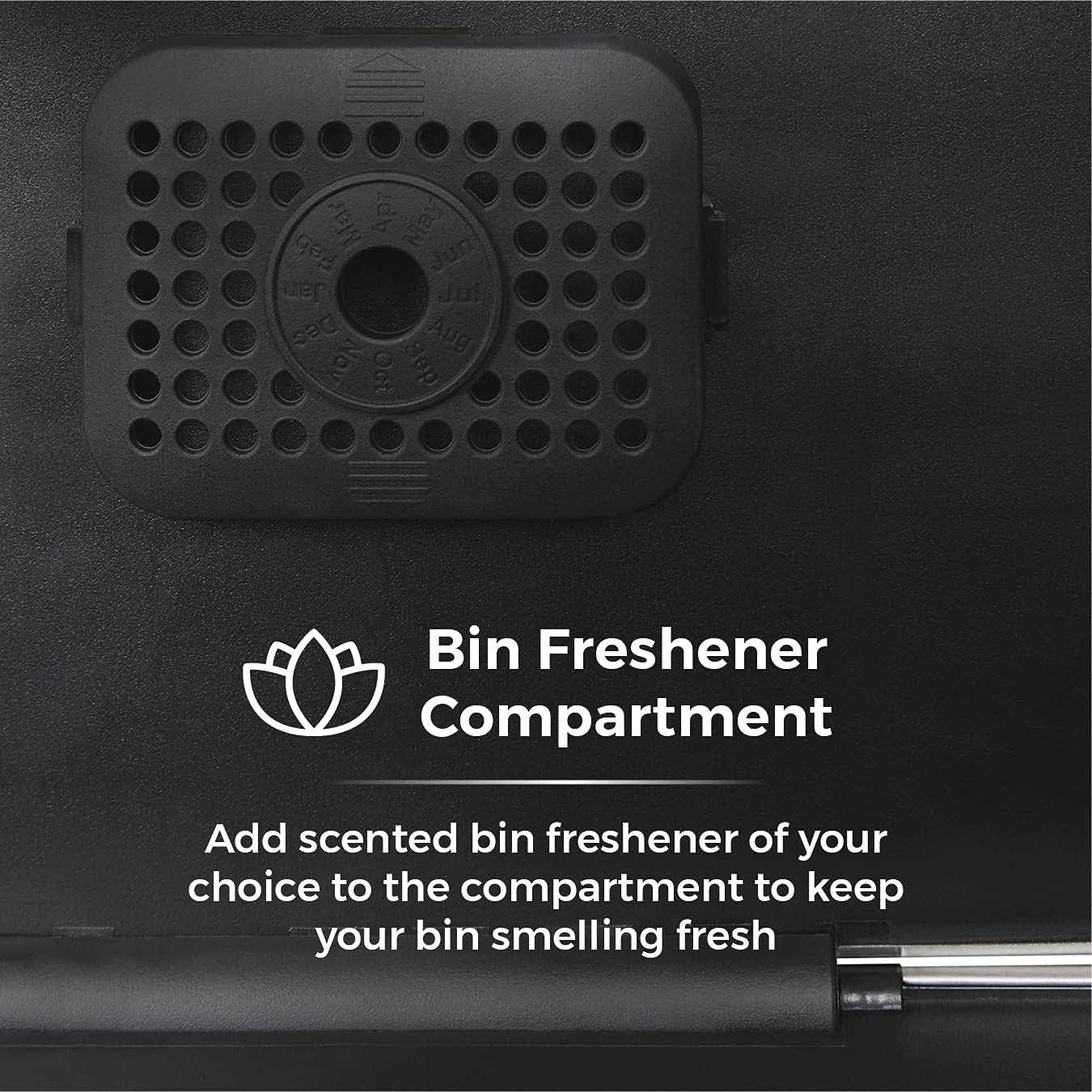 75L Automatic Sensor Kitchen Bin Titanium Fingerprint Proof