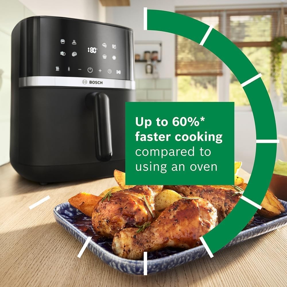 6.1L XL Air Fryer 9in1 Dual Heating Grill Set Defrost Keep Warm