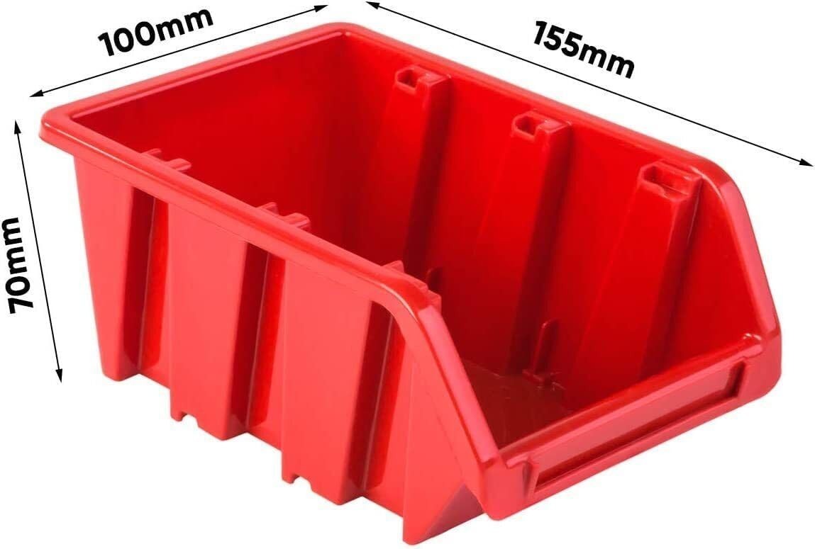 Garage Peg Board Tool Organizer Wall Storage Bin Rack Set
