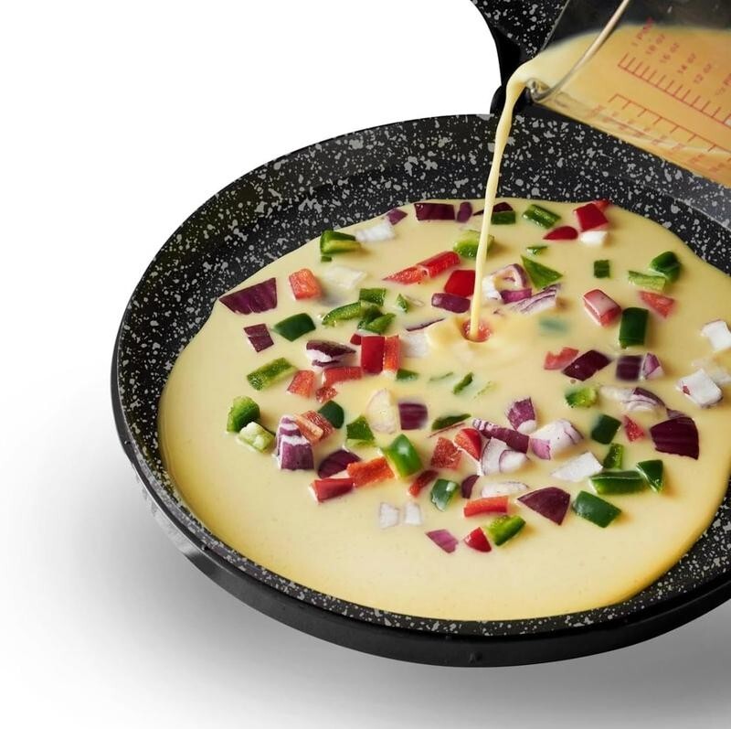 12" Electric Pizza Maker 1450W Non-Stick Crepe Pancake Oven