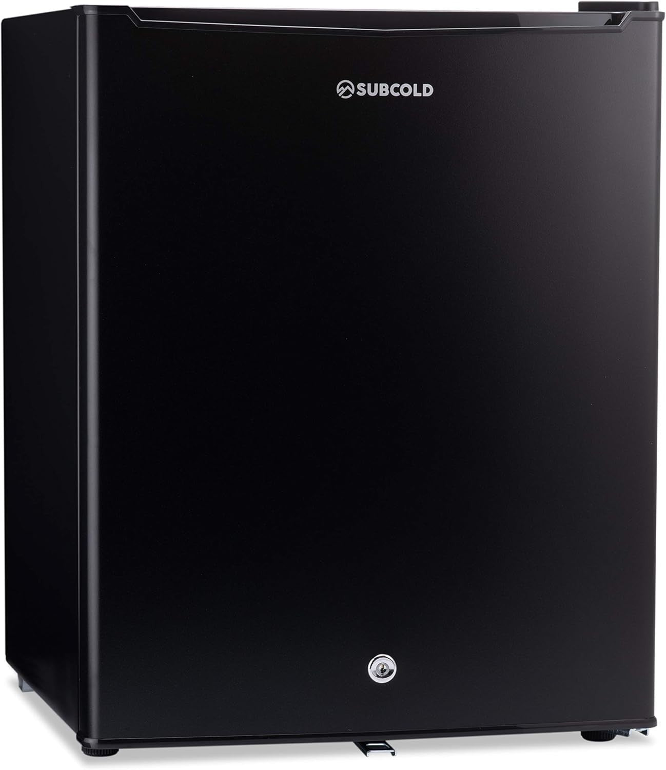 74L Mini Fridge Tabletop Cooler Lock & Key Low Noise Black