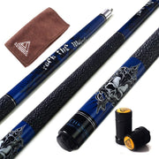 58” Heavyweight Pool Cue 21oz Maple Shaft 13mm Tip Linen Grip Case