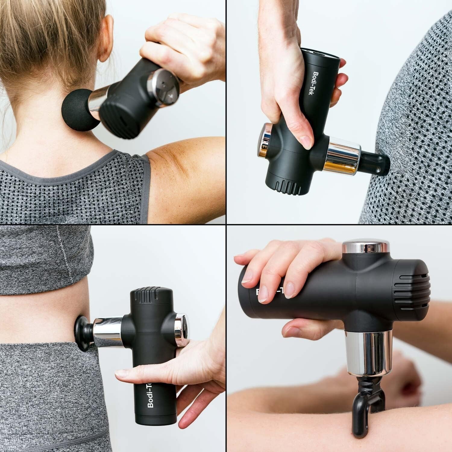 Mini Deep Tissue Massage Gun Portable Percussion Muscle Massager 4 Heads