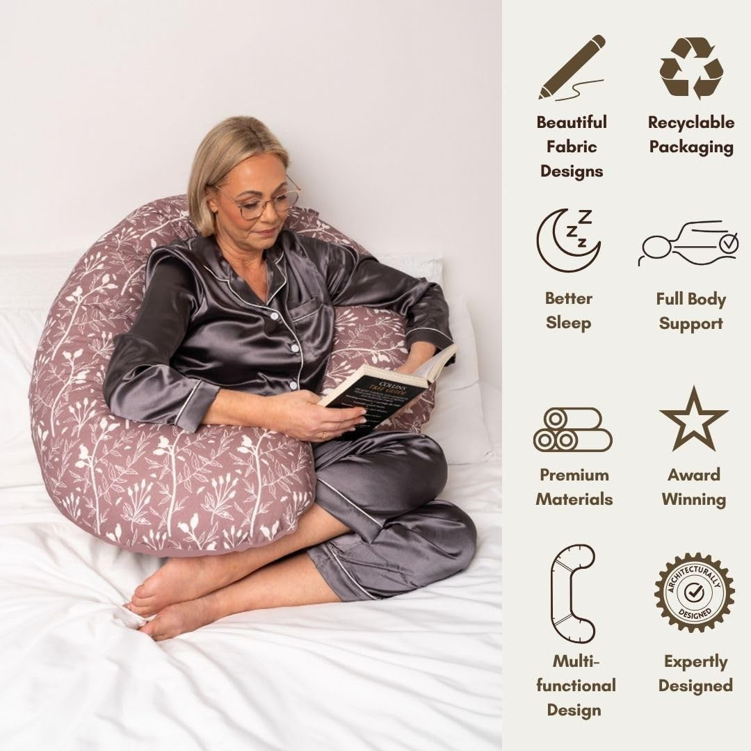 Pregnancy Pillow Full Body 65" 3 in 1 Adjustable Maternity Nursing Support