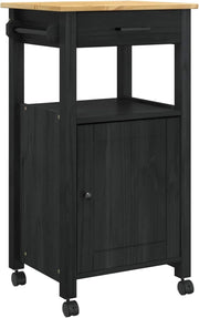 Expandable Kitchen Trolley on Wheels Storage Cabinet Worktop Mobile Serving Cart