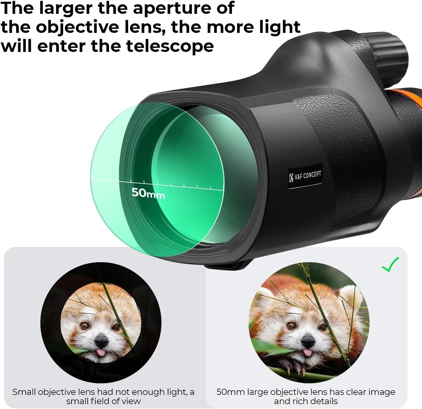 12X50 HD Waterproof Monocular w/ Tripod & Phone Holder – BAK4 Lens