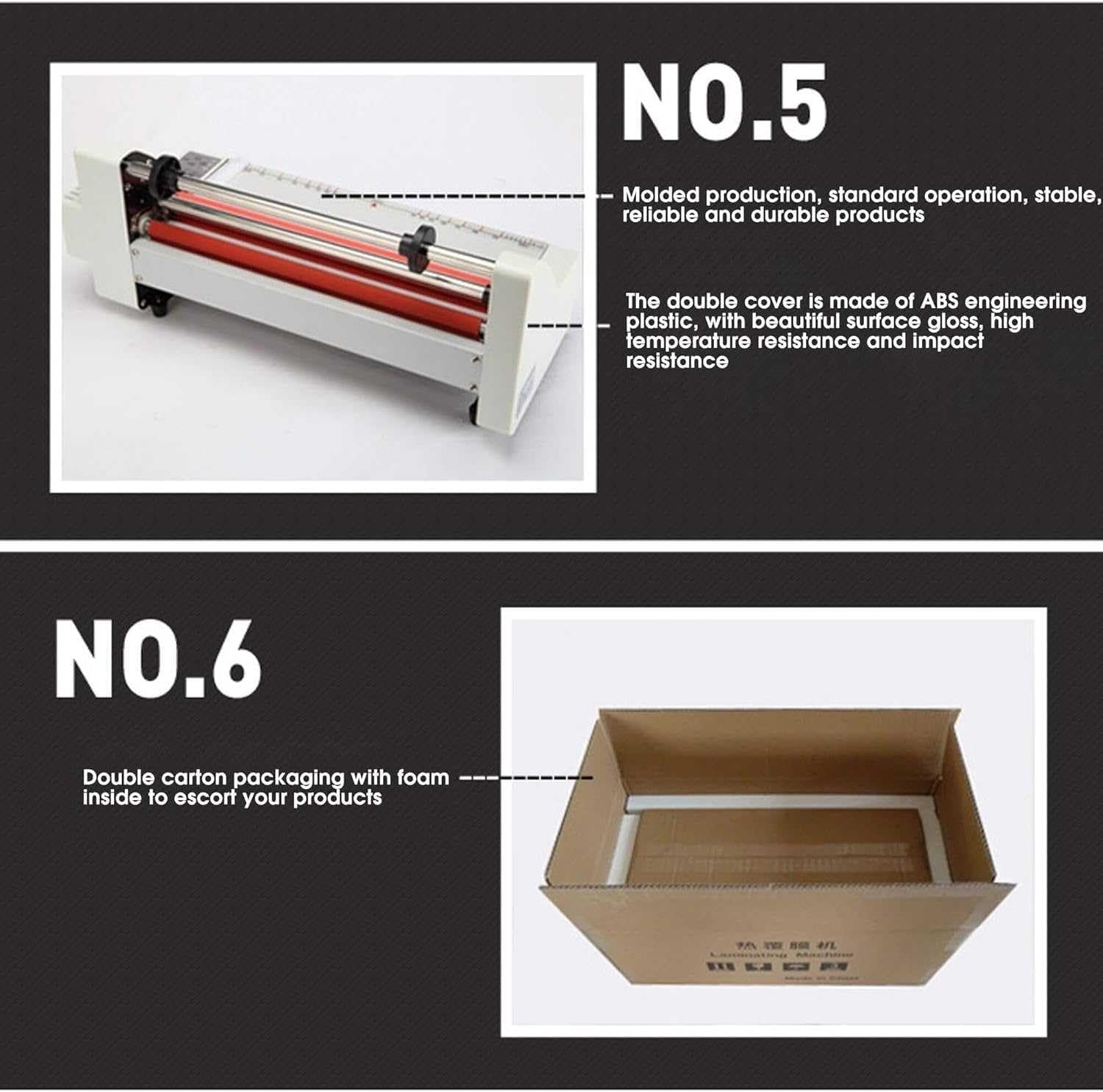 17” Hot Cold Roll Laminator 1-Min Warm Up Silent Adjustable Office