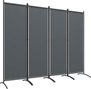 4 Panel Outdoor Folding Privacy Screen – Freestanding Garden Divider for Patio