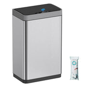 50L Touchless Kitchen Bin Motion Sensor Stainless Steel Silver