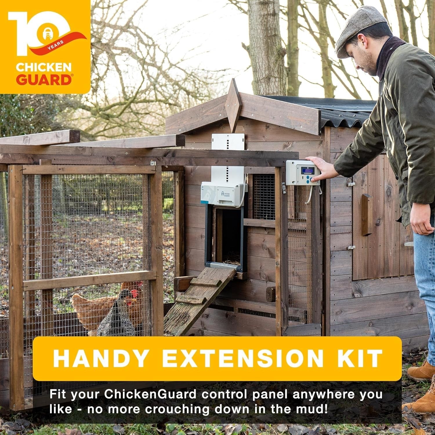 Chicken Coop Door Control Panel Extension Kit 1.5m Cable