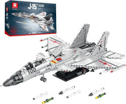 J-14 Fighter Jet Building Set 1999 PCS Military Plane Model STEM Toy for Teens
