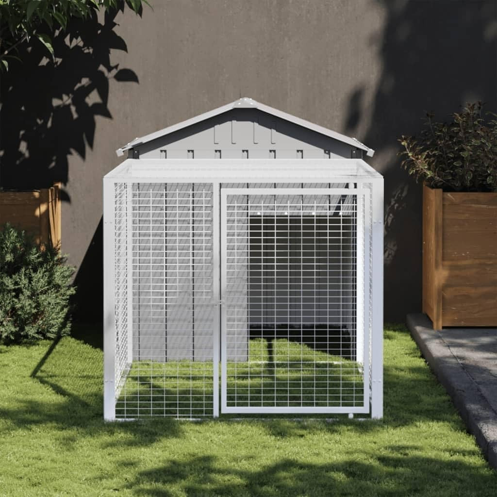 Walk In Chicken Run Galvanised Steel Coop Cage 201cm