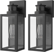 Motion Sensor Outdoor Wall Lights Waterproof IP44, 2 Pack, Energy Saving