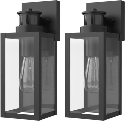 Motion Sensor Outdoor Wall Lights Waterproof IP44, 2 Pack, Energy Saving