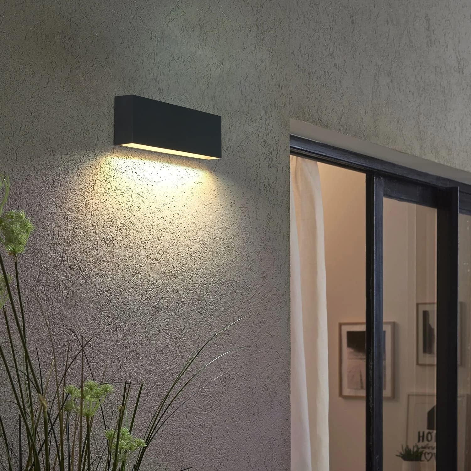 Waterproof LED Outdoor Wall Lights 6W Warm White Downlight Porch Sconce