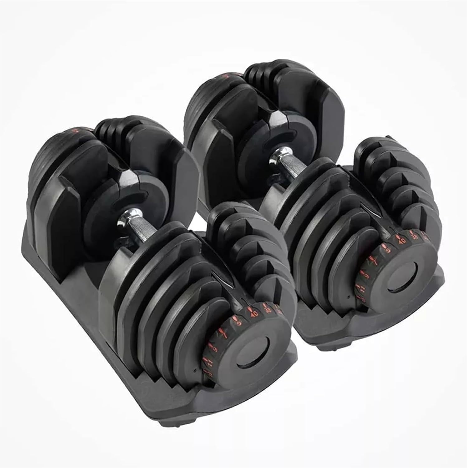 Adjustable Dial Dumbbell Set 24kg or 40kg Quick Change Home Gym Weights