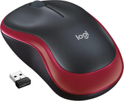 Wireless Optical Mouse 2.4GHz USB Receiver Silent Click PC Laptop Red