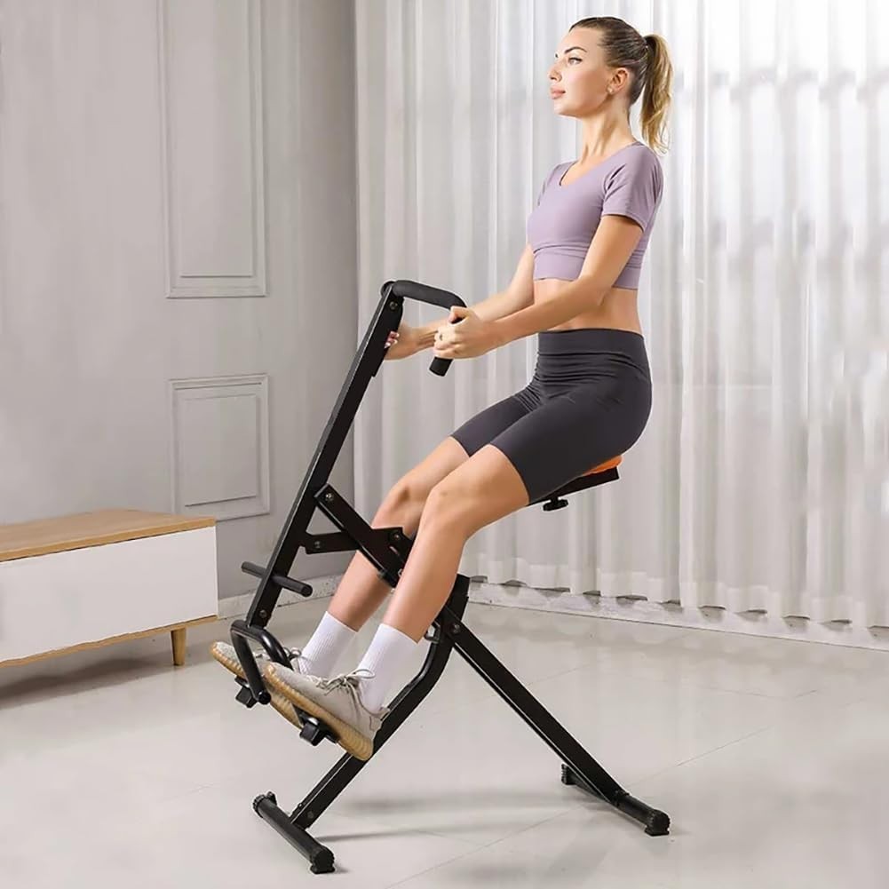 Foldable Squat Rider Hip & Leg Exercise Machine LCD Home Gym Trainer